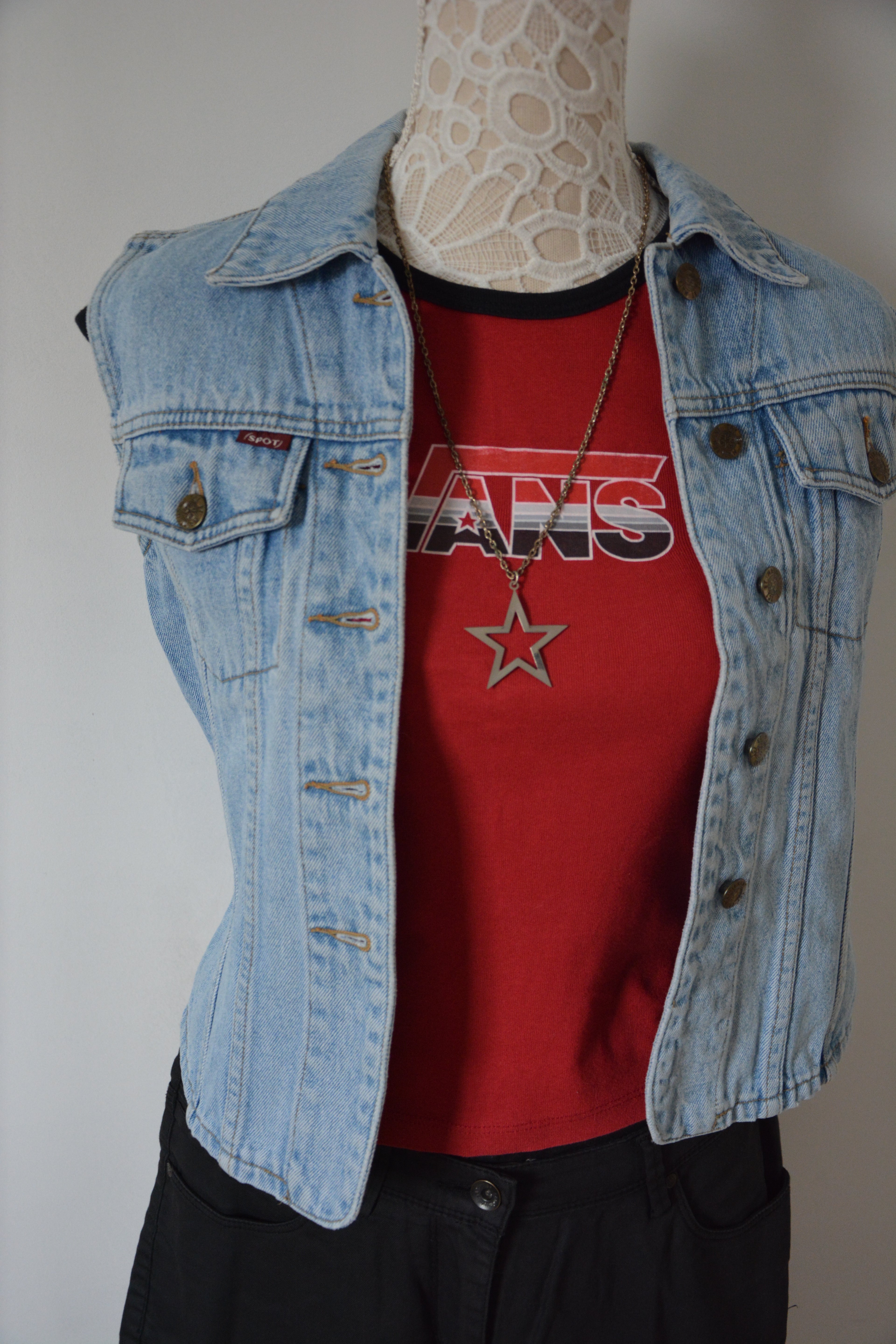 Veste en jean sans manches