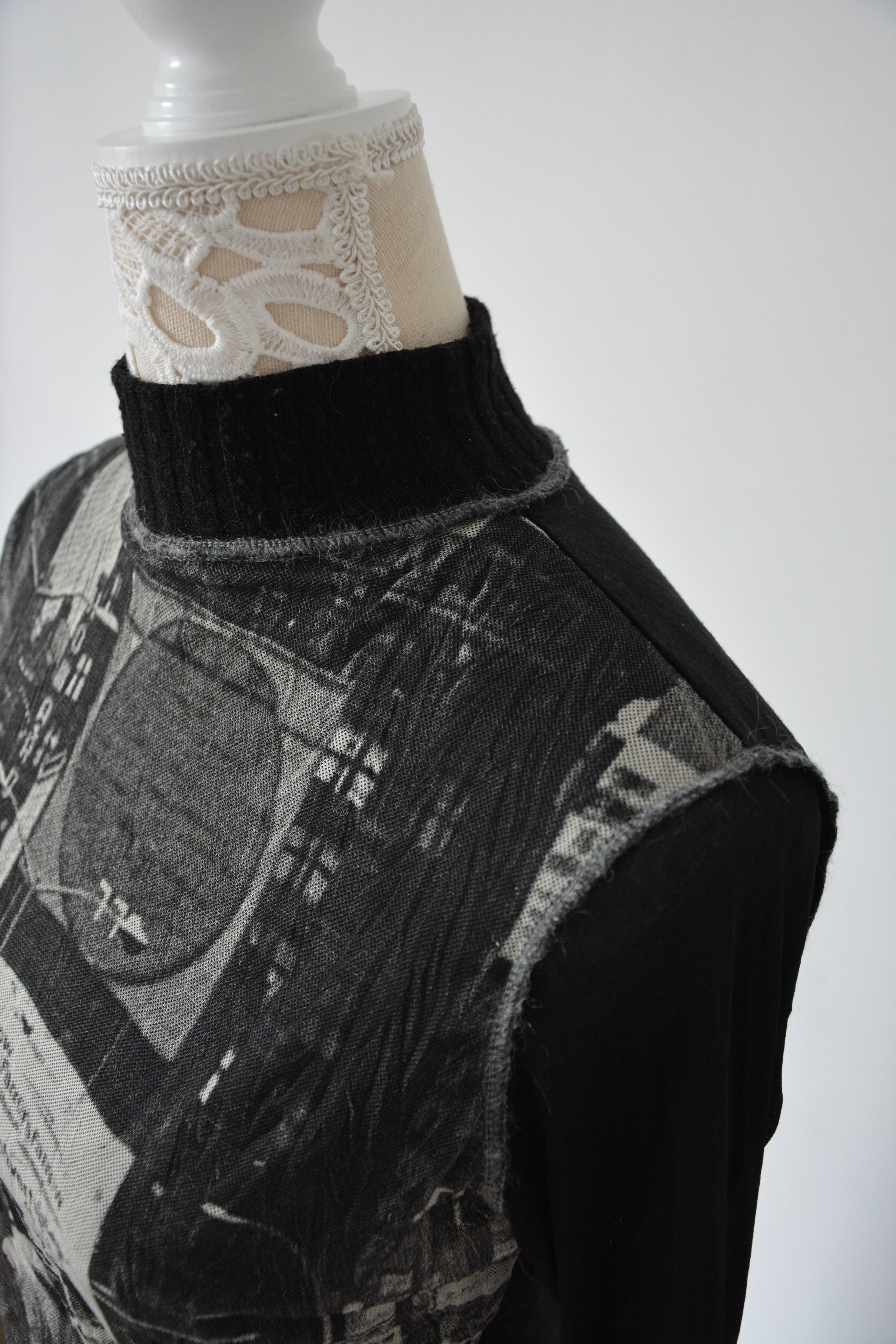 Tshirt mesh à imprimé vintage