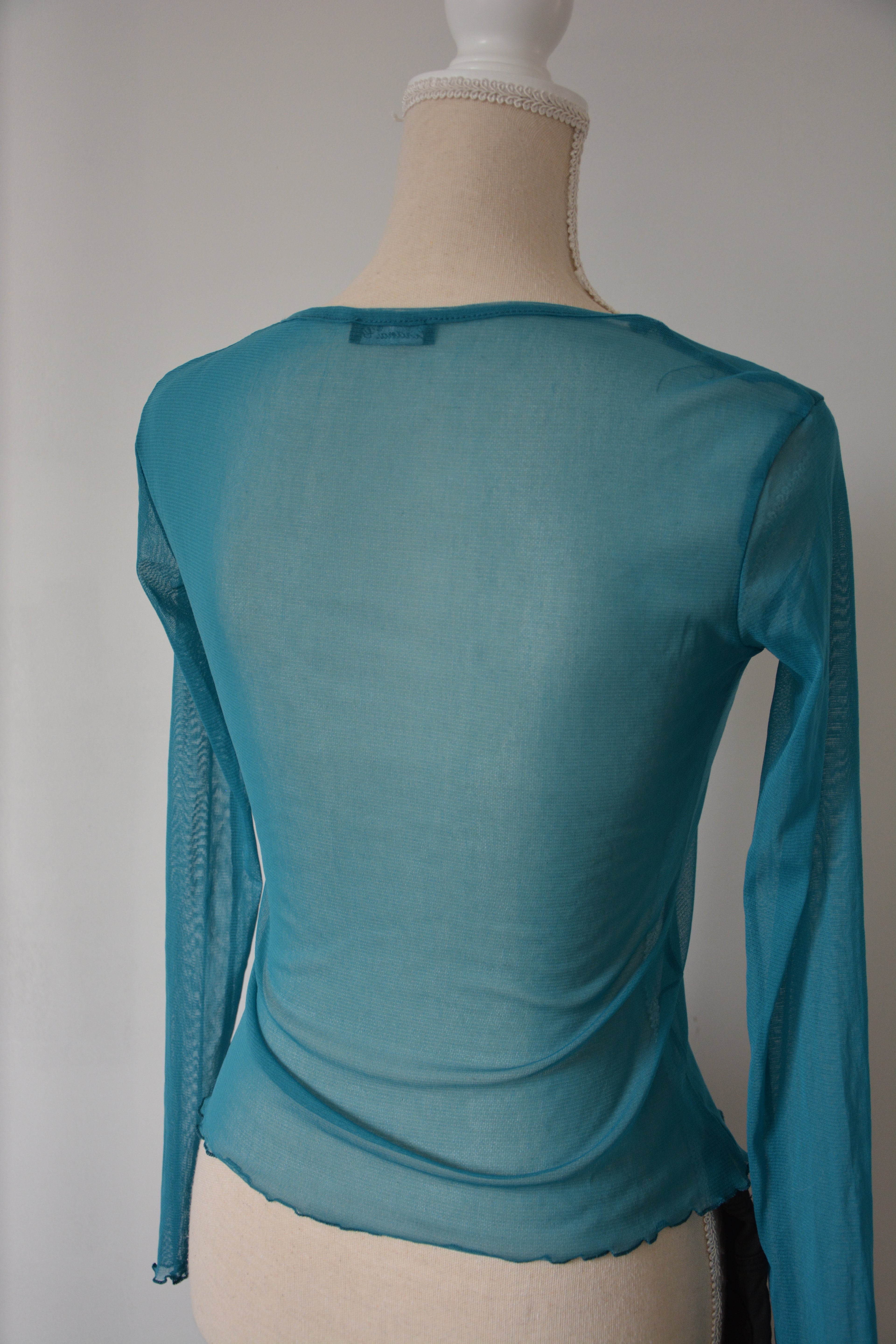 Tshirt mesh bleu flashy - Fabriqué en France