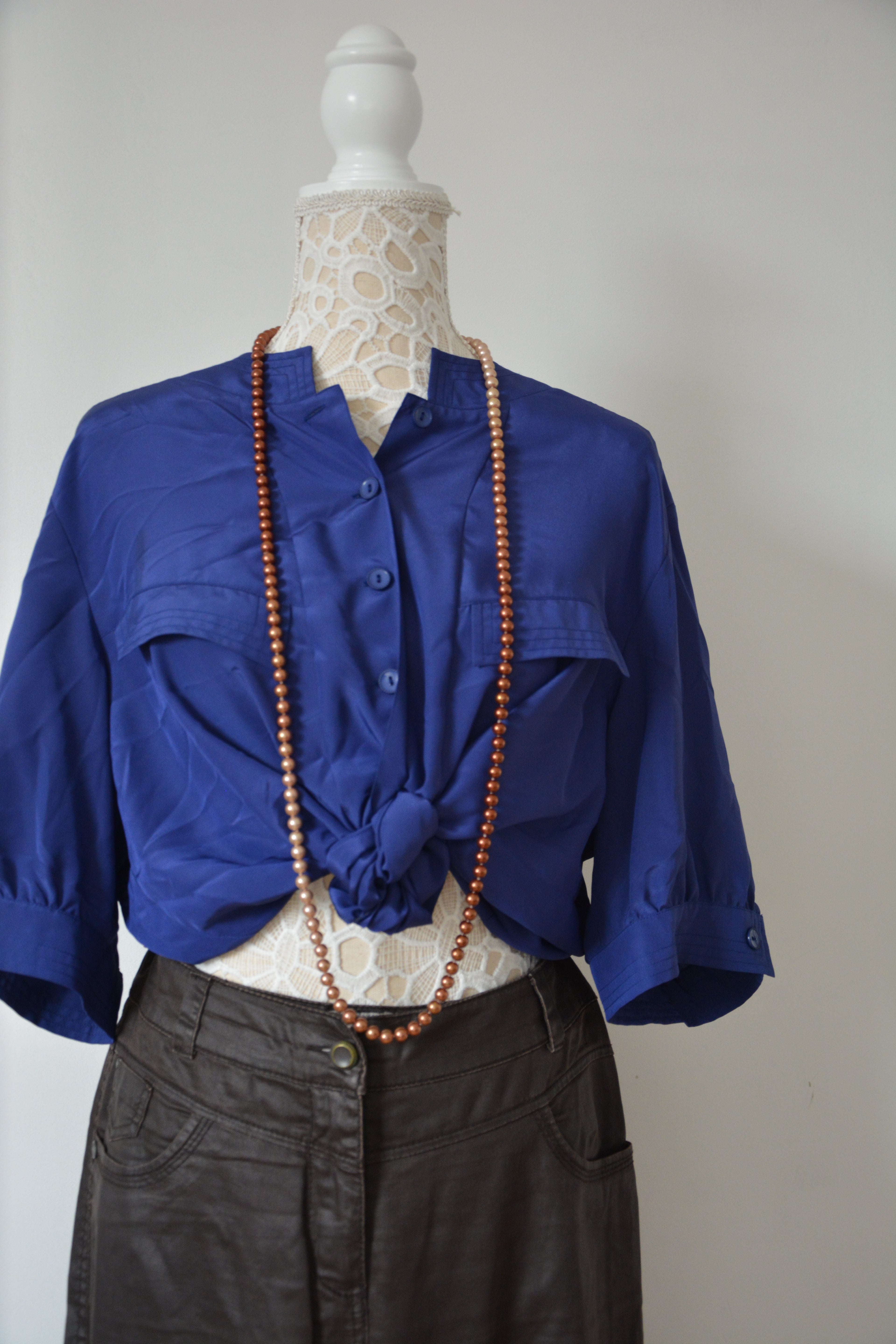 Chemise légère violette - Fabriquée en France