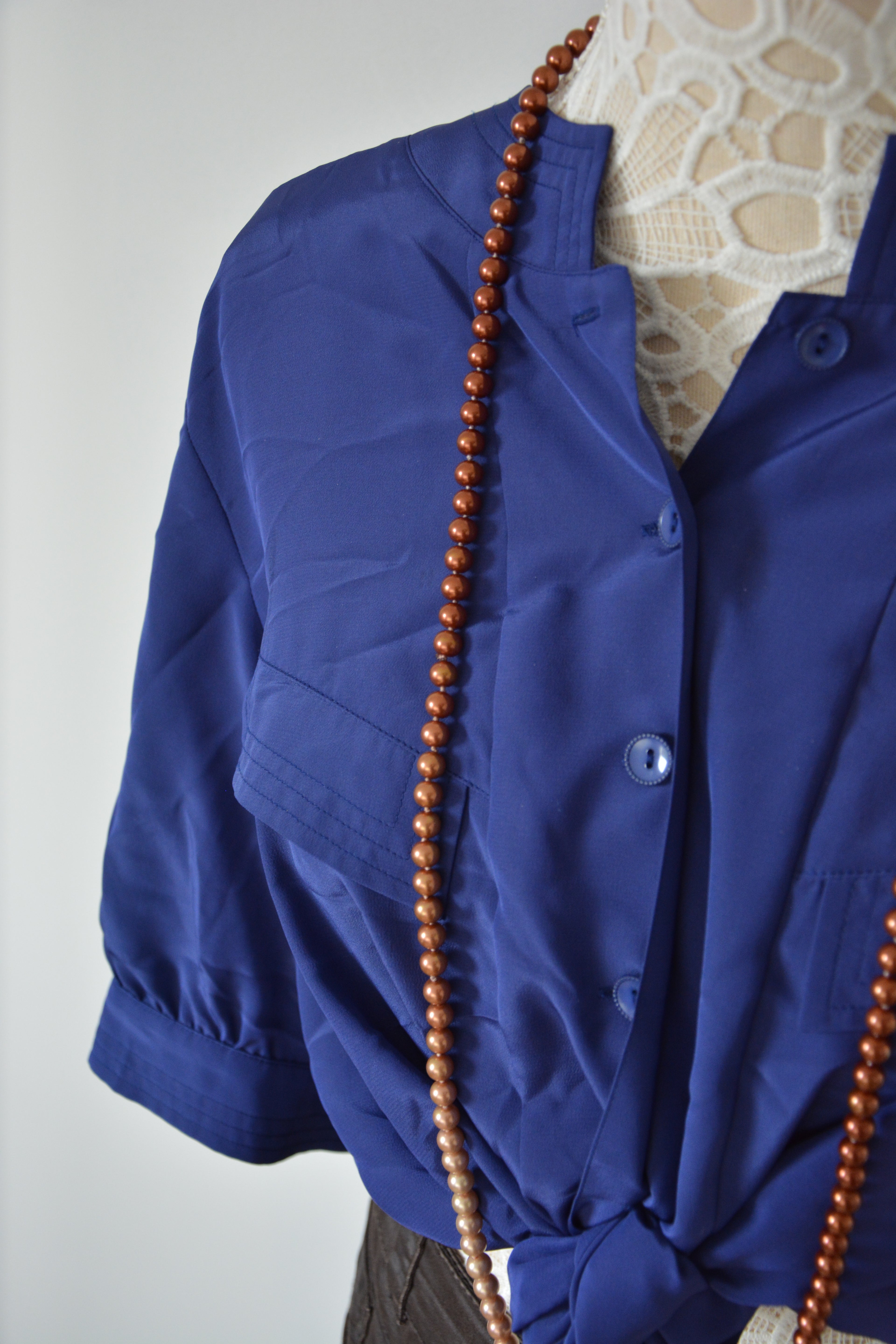 Chemise légère violette - Fabriquée en France