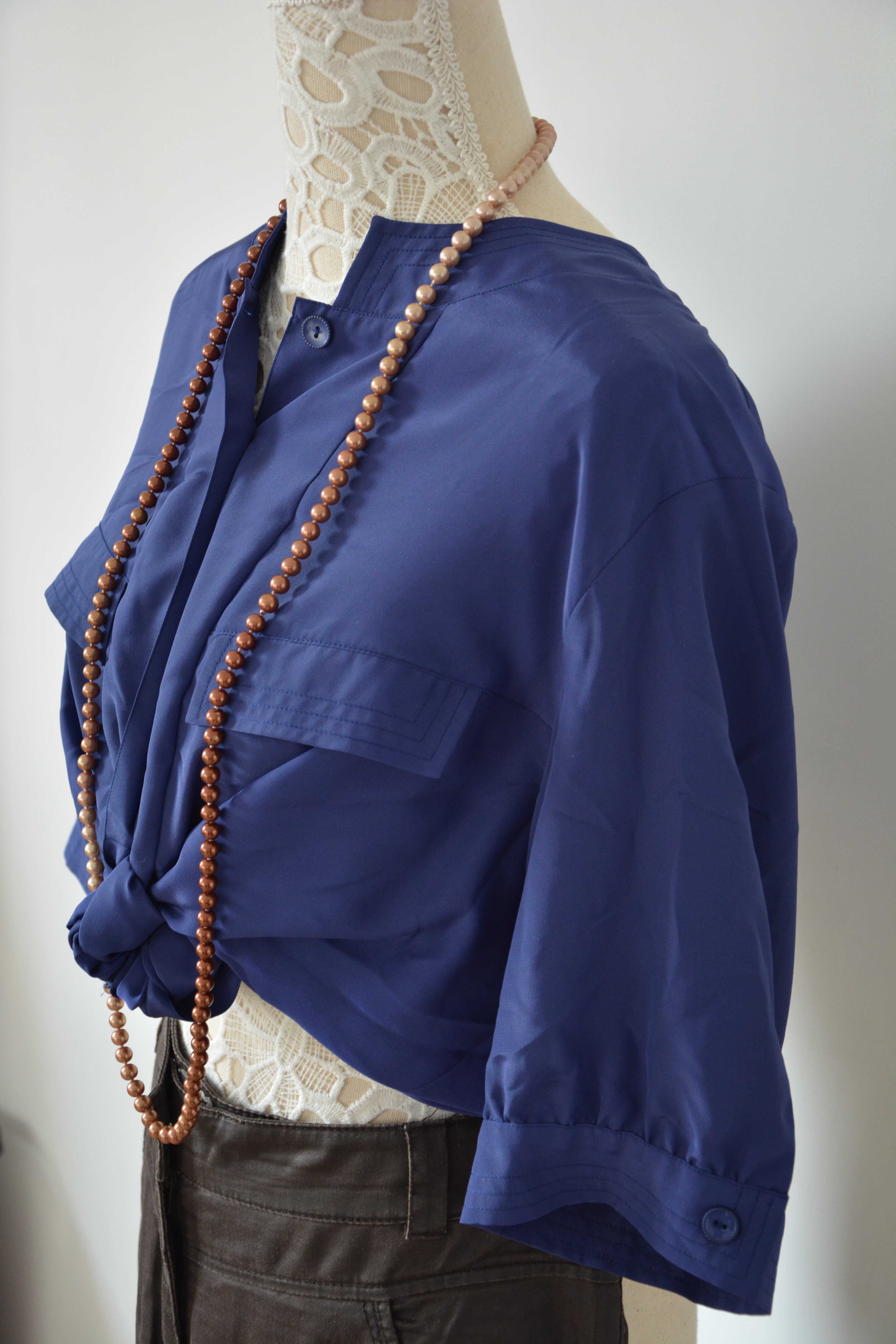 Chemise légère violette - Fabriquée en France