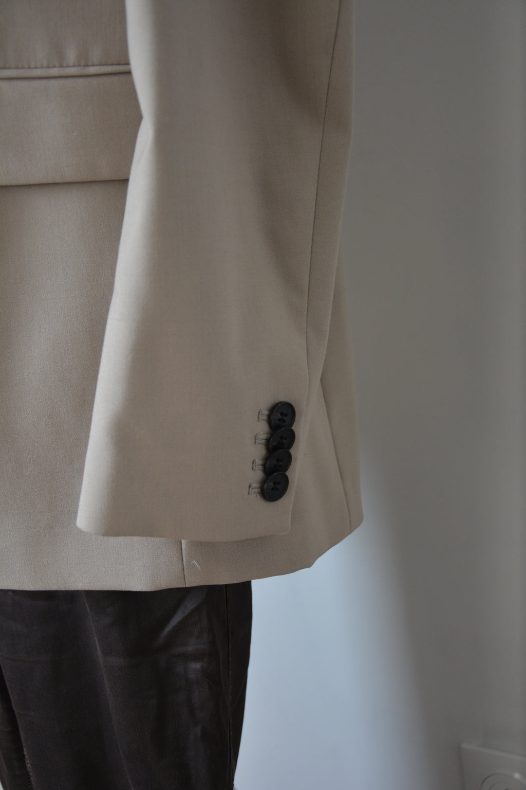 Blazer cintré beige