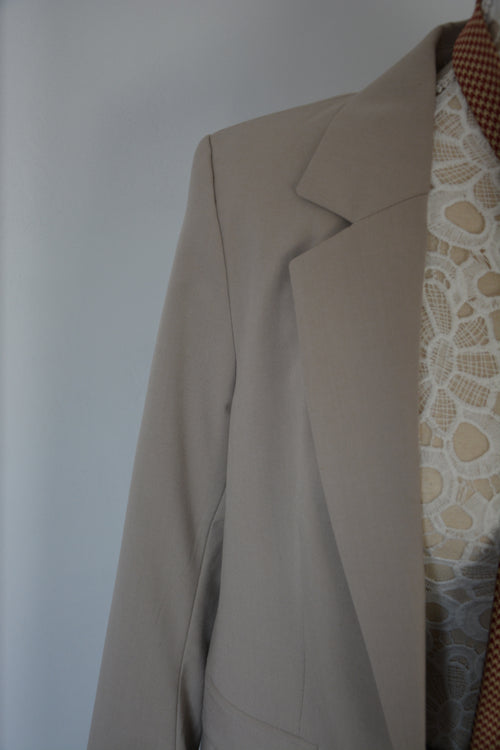 Blazer cintré beige