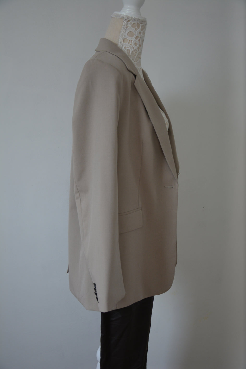 Blazer cintré beige