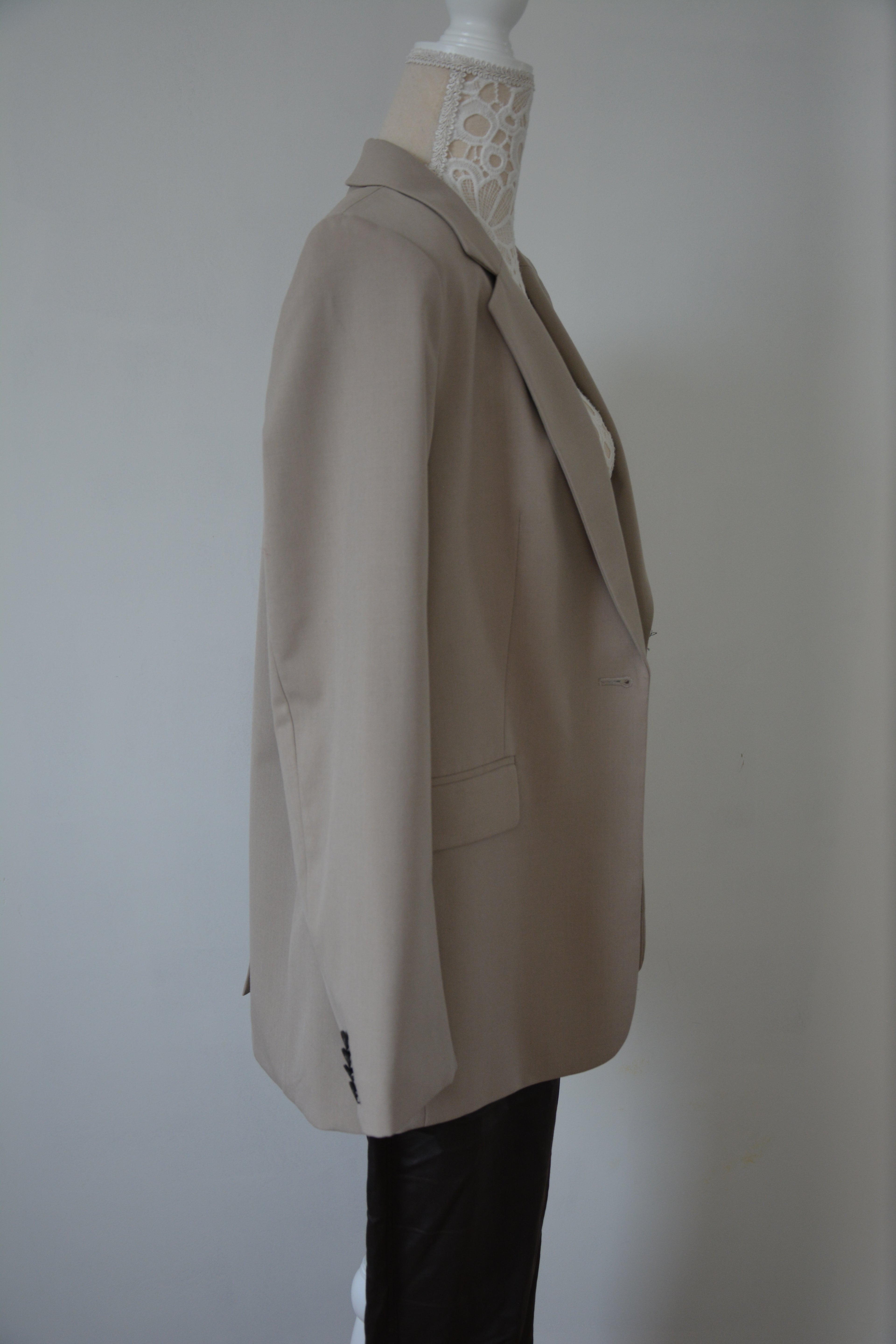 Blazer cintré beige