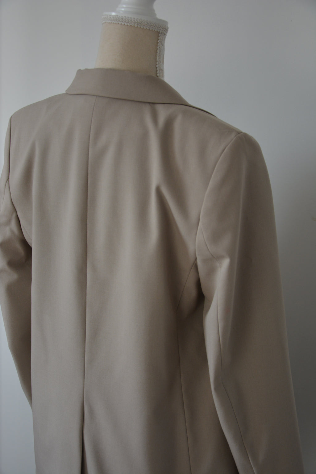 Blazer cintré beige