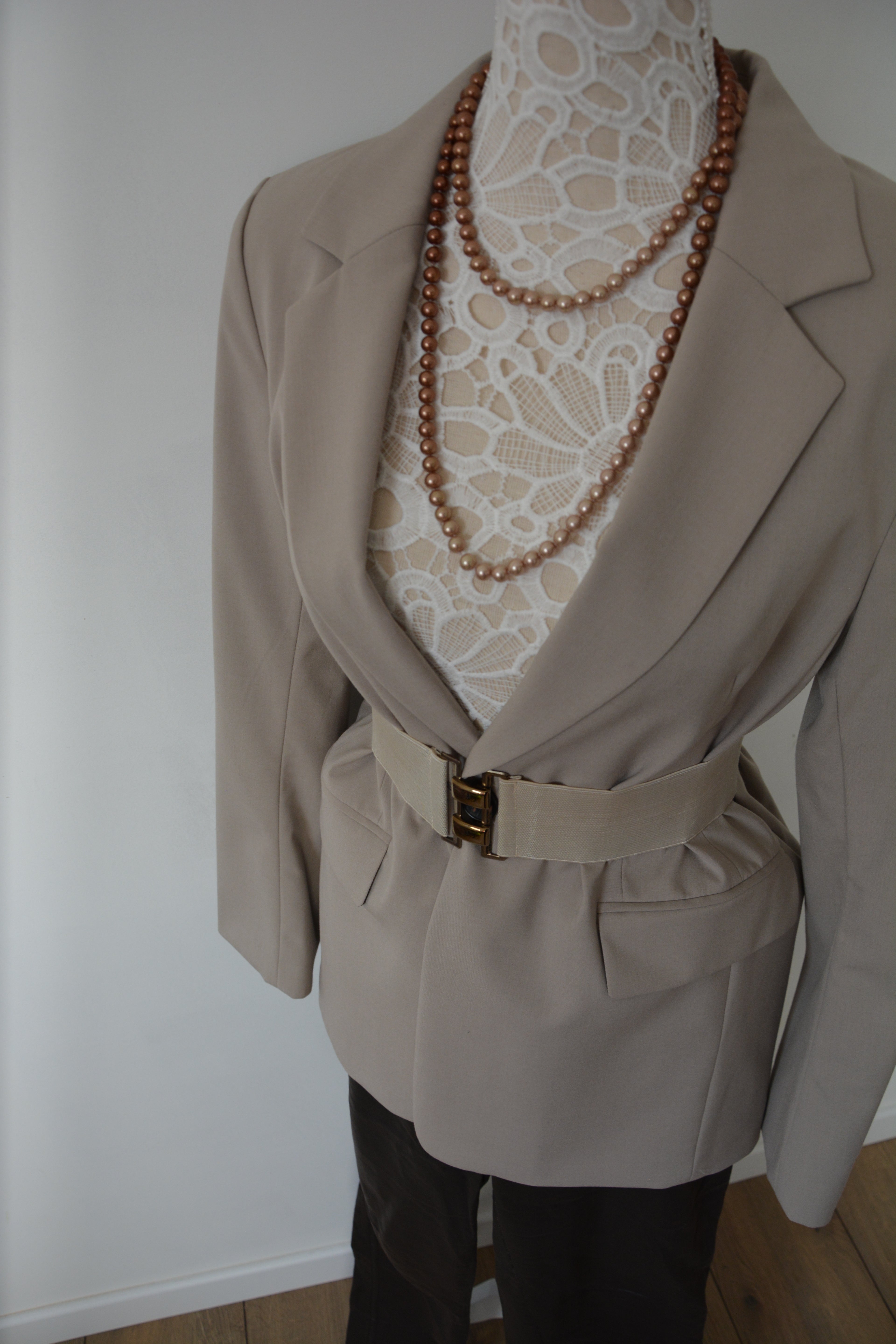 Long collier de perles ton dégradé