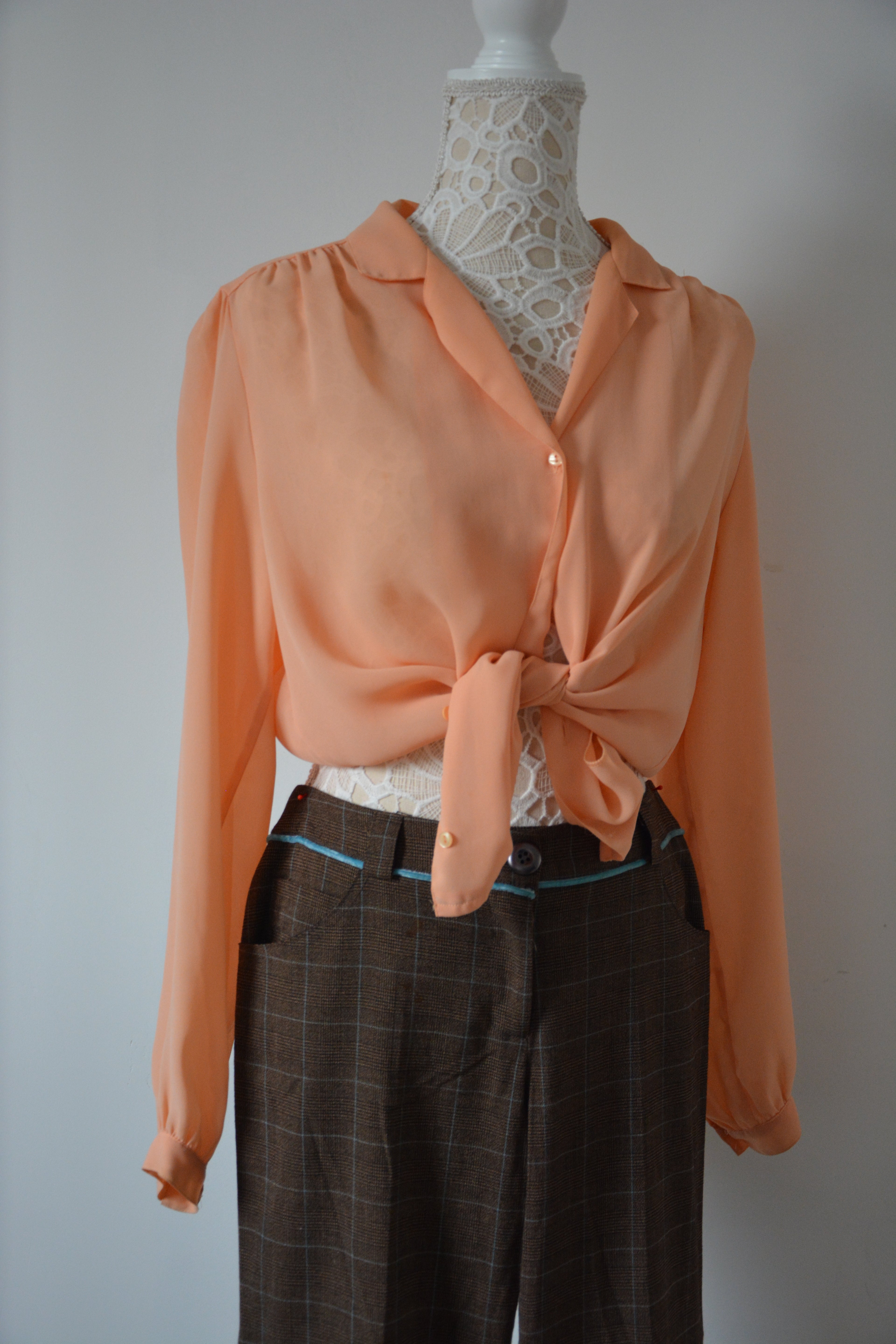 Chemise fluide corail - Fabriquée en France