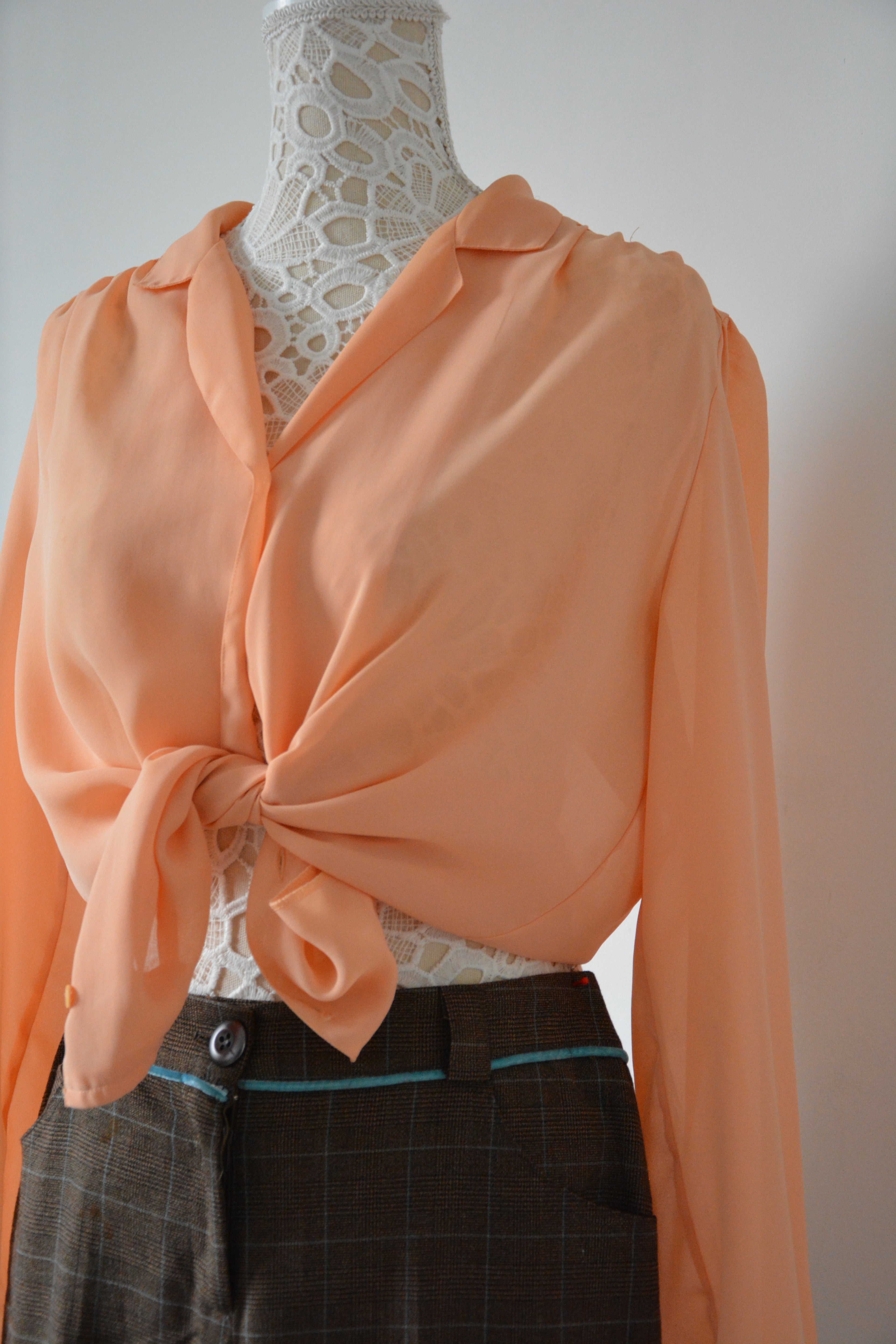 Chemise fluide corail - Fabriquée en France