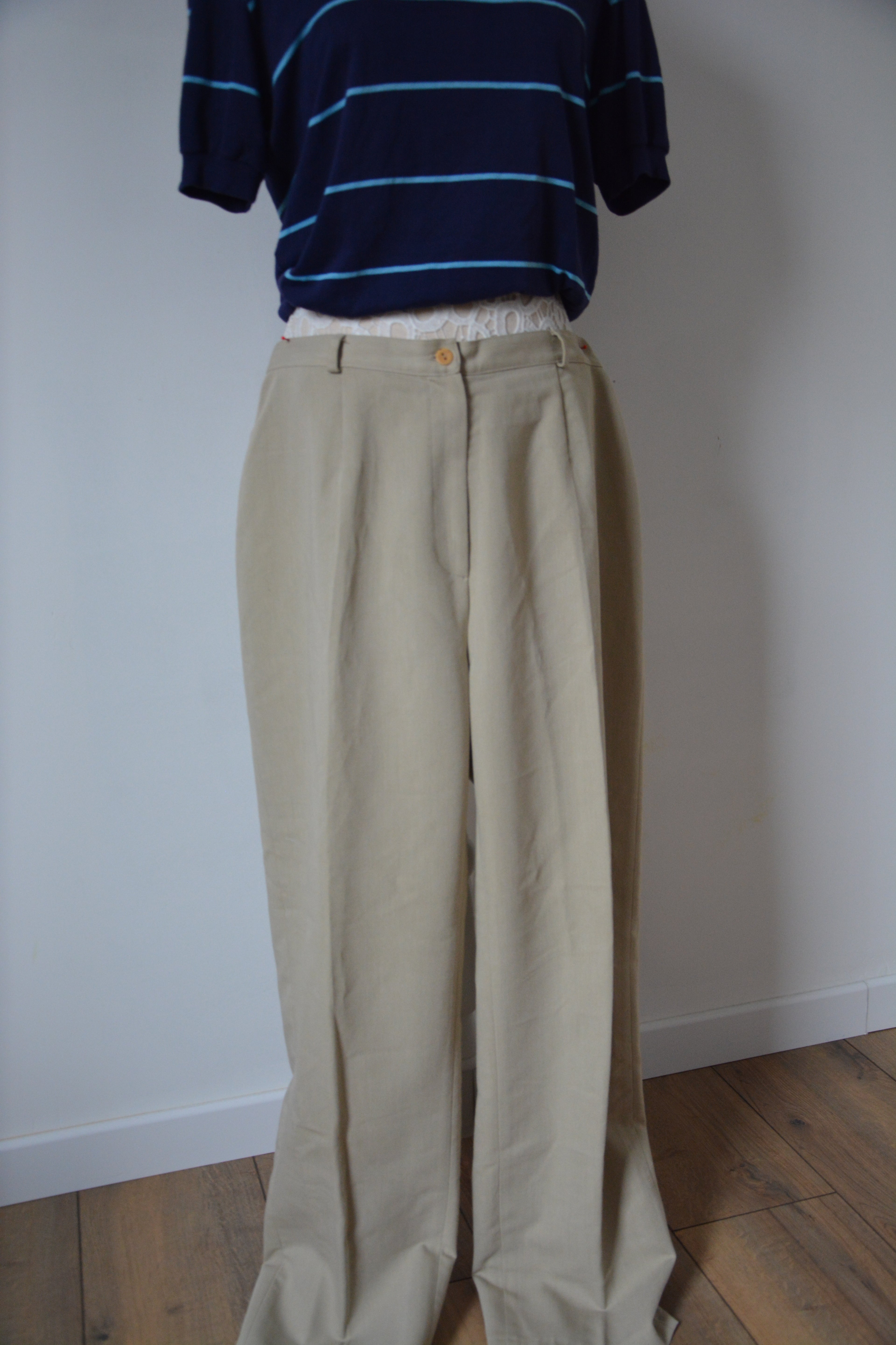 Pantalon beige loose