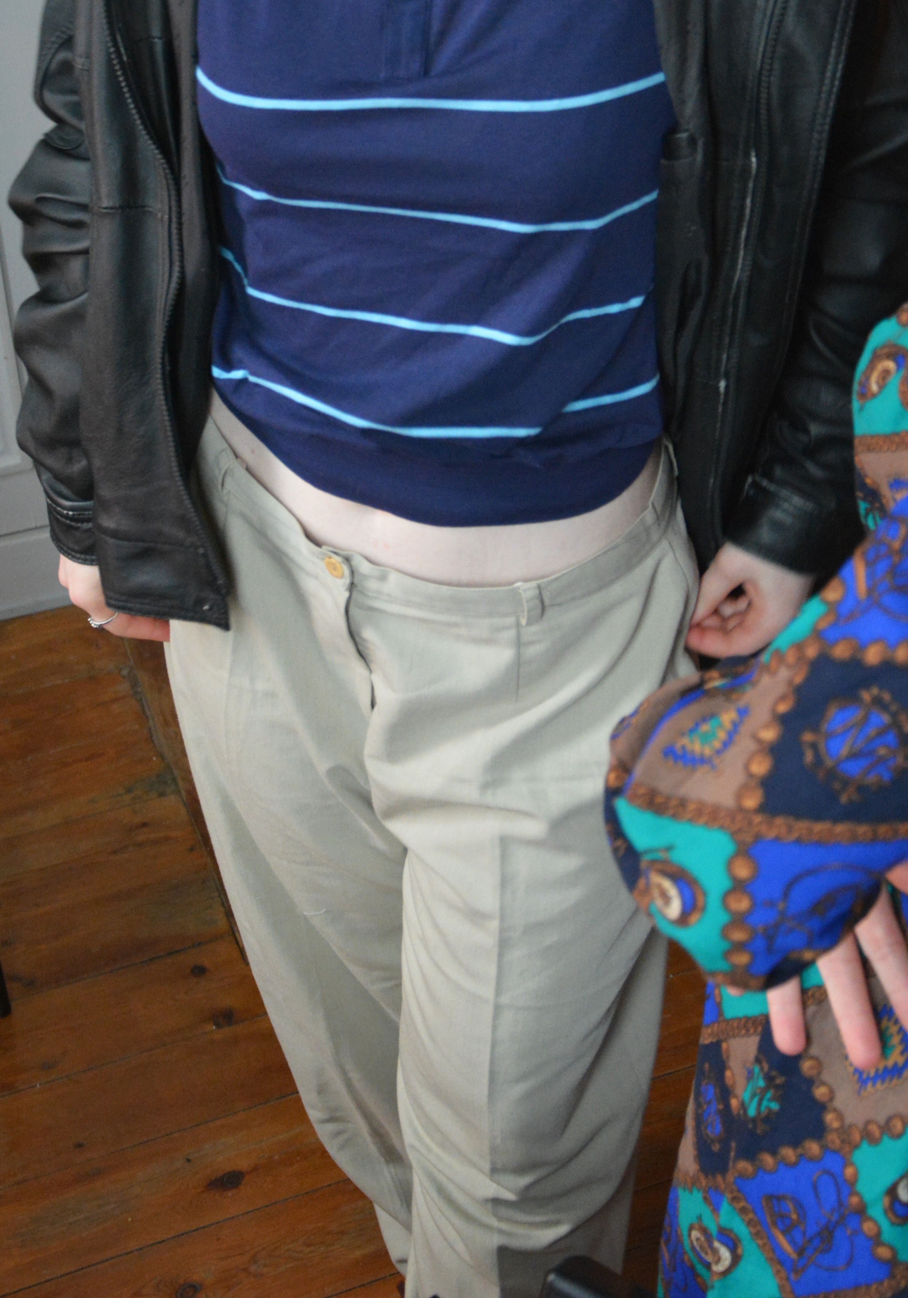 Pantalon beige loose