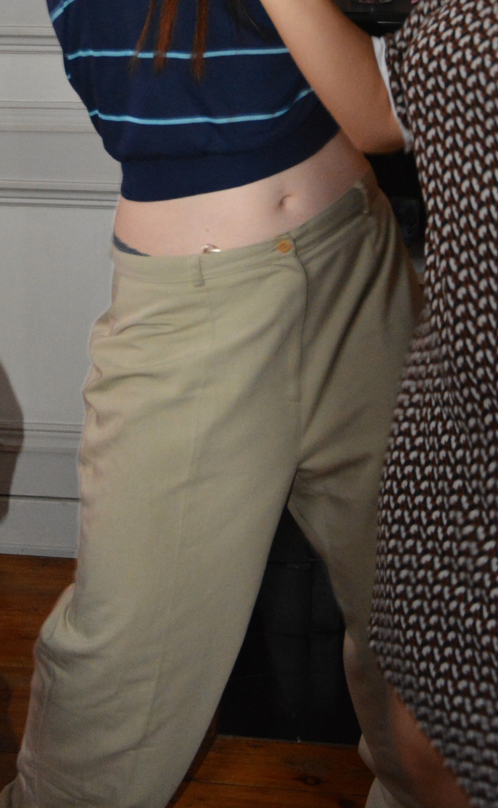 Pantalon beige loose