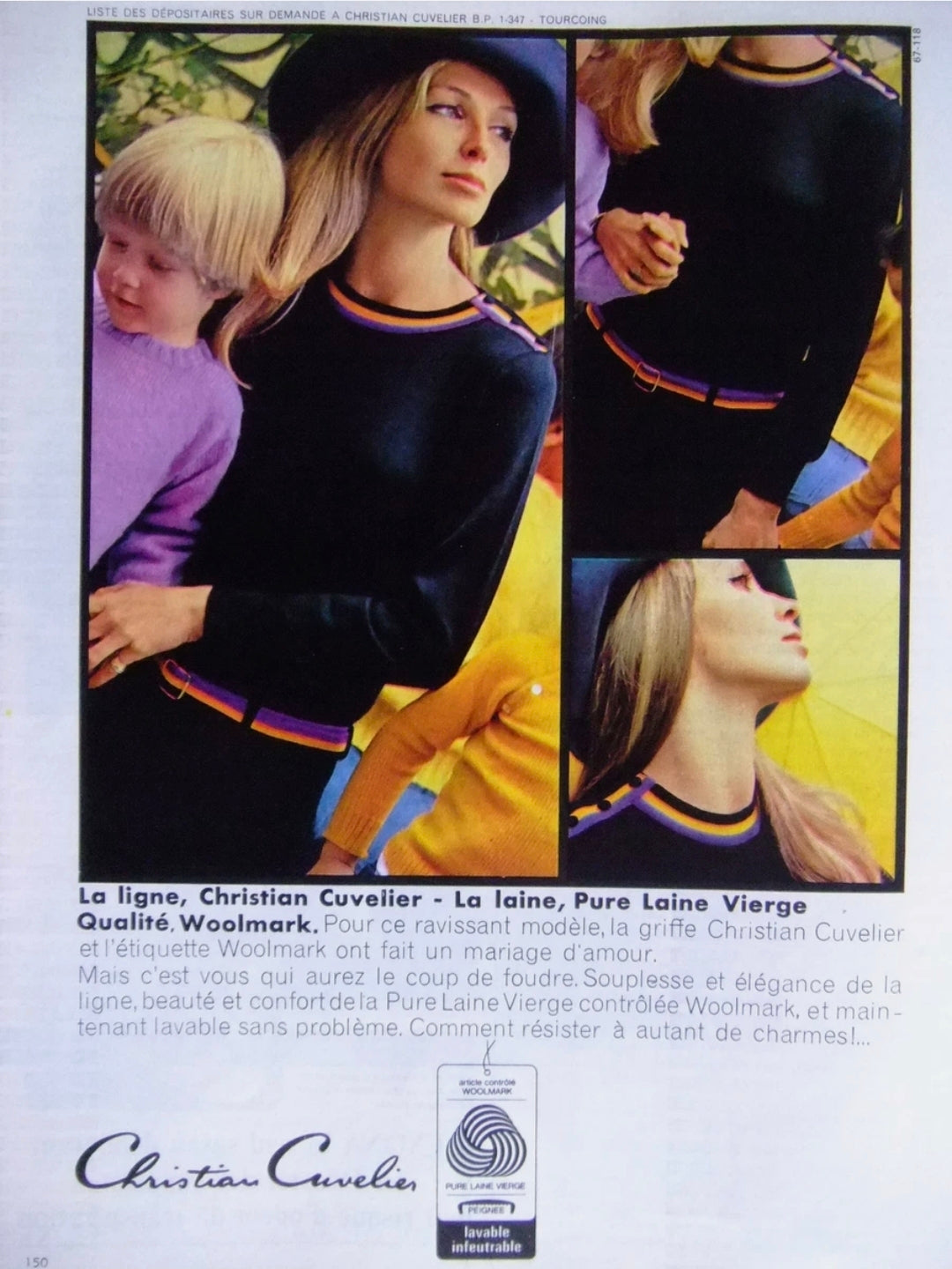 Pull col roulé vert clair - Fabriqué en France