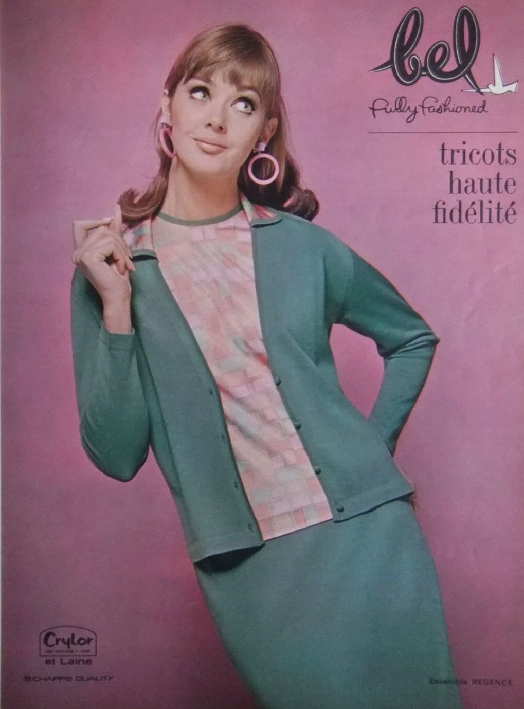 Robe bleue en maille - Fabriquée en France