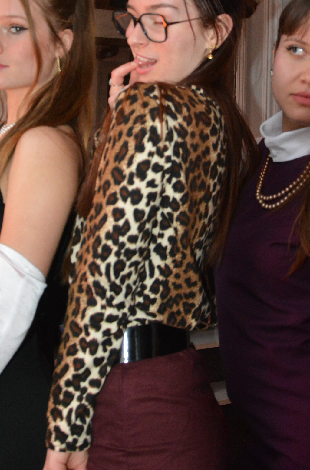 Top manches longues léopard