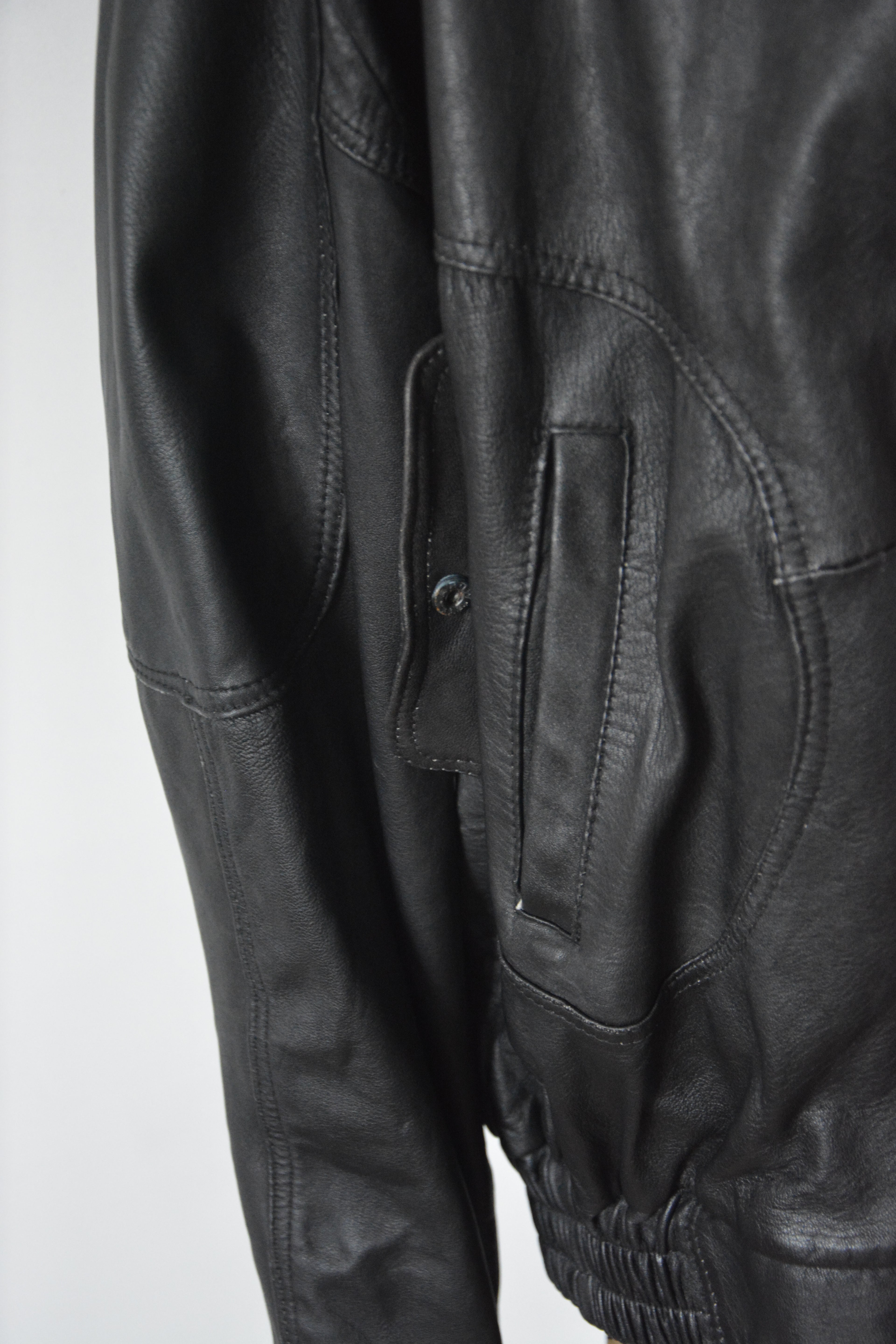 Veste en cuir synthétique oversize